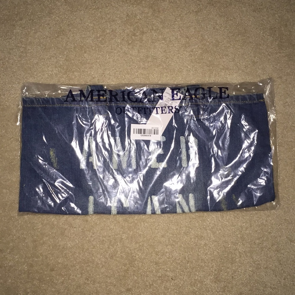 aeo denim tote bag